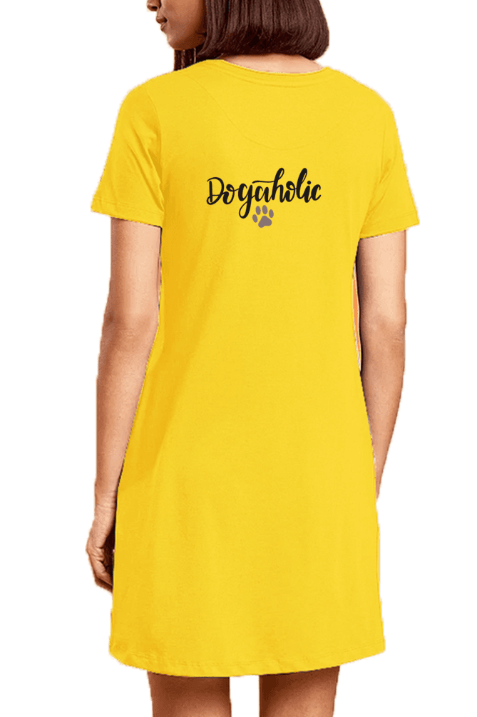 Dogaholic Female T-Shirt Dress