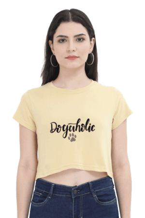 Dogaholic Female Crop Top
