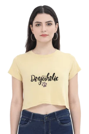 Dogaholic Female Crop Top