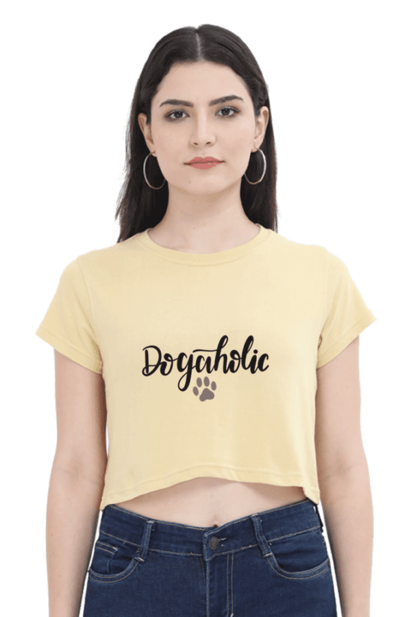 Dogaholic Female Crop Top