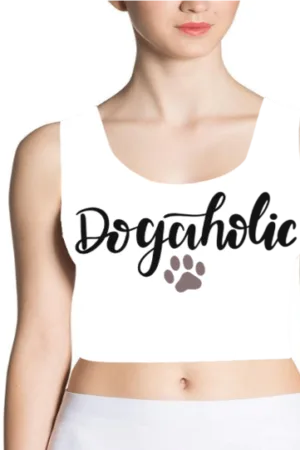 dogaholic Womens AOP Crop Tank